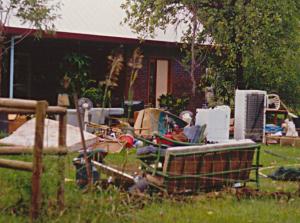 our house even several weeks after the 98 flood