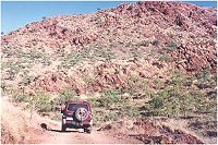The road into the Bungle Bungle 80 km of dirt track